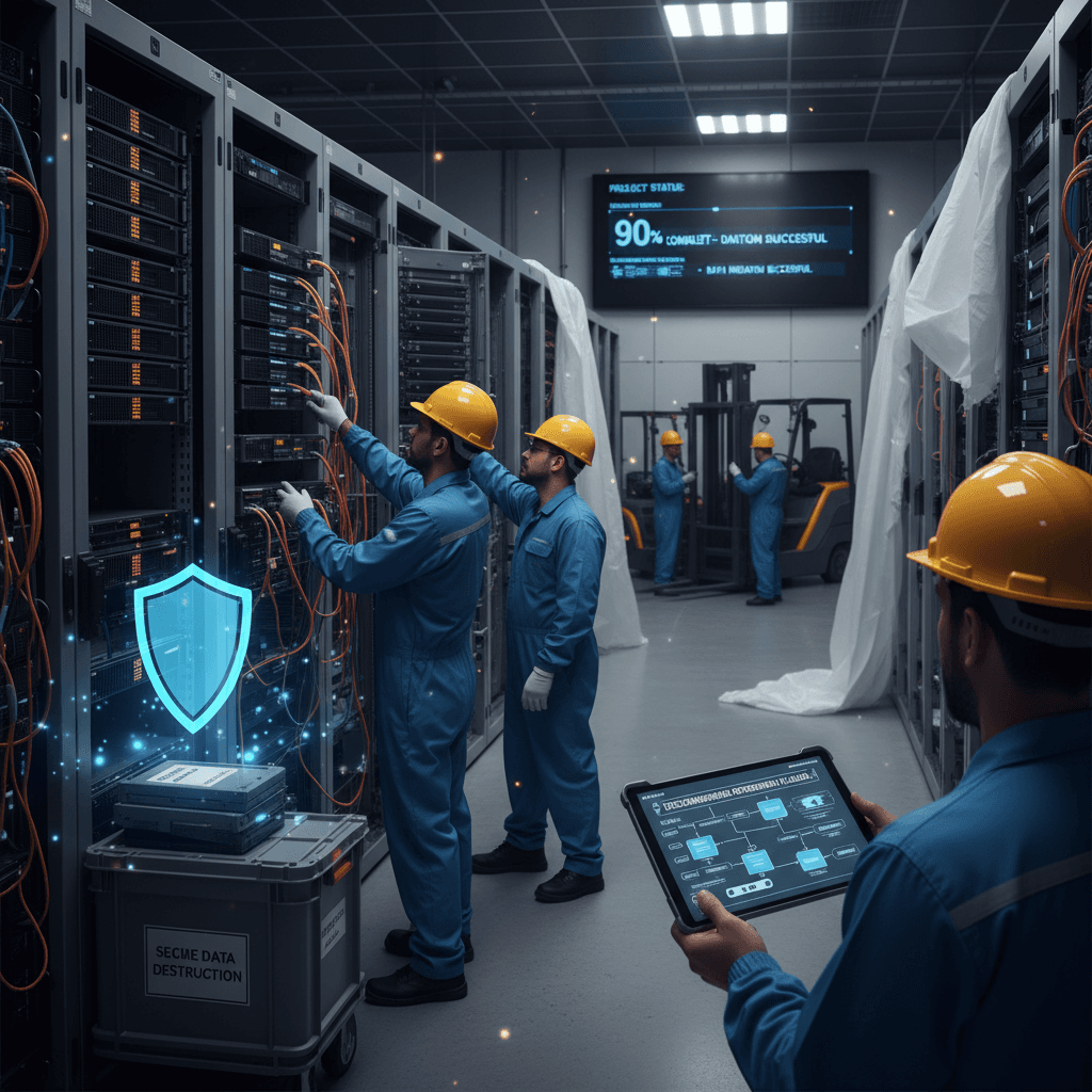 Hero image for data center decommissioning article