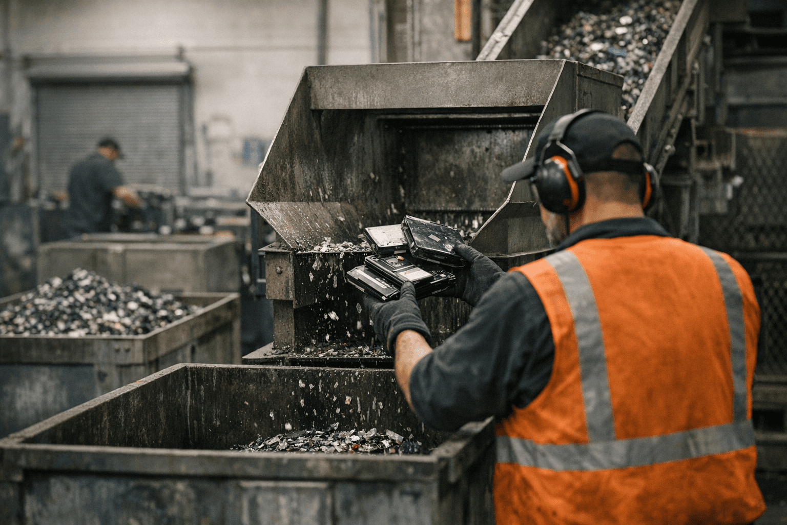 Iron Mountain data destruction services in a secure facility.